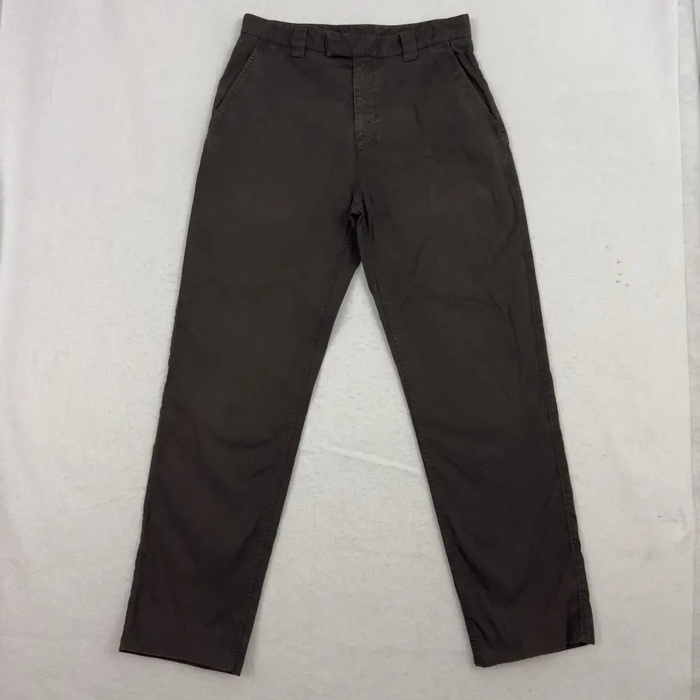 Salvatore Ferragamo Chino Pants Mens Size 48 US 32 Brown Stretch Casual Trousers